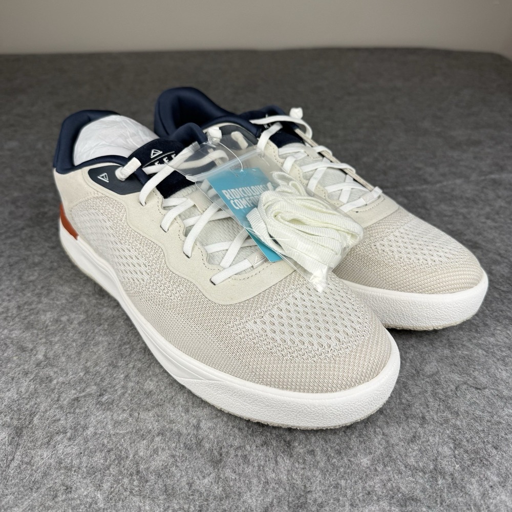 REEF BRAND NEW Shoreline Del Mar Shoes Tan White Navy Red Men's Size 13 - Picture 6 of 9